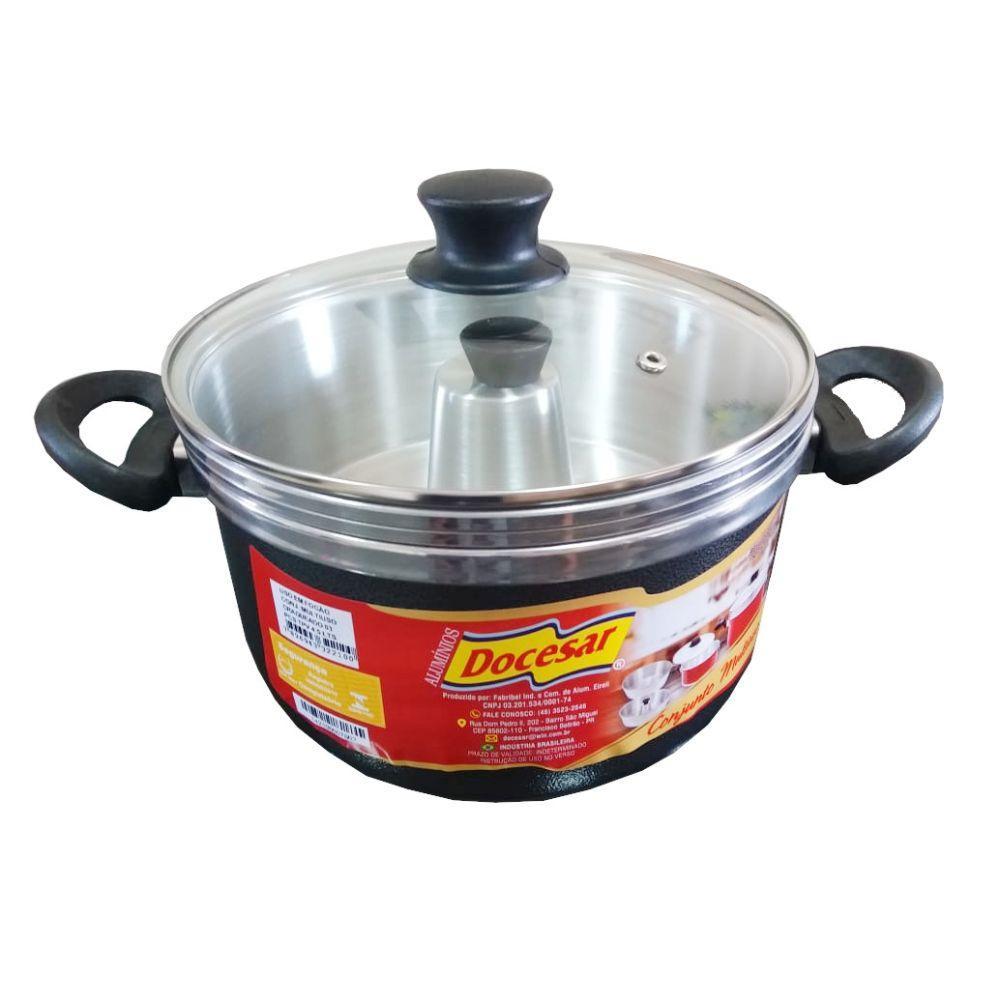 Panela Com Forma De Pudim E Cozivapor Craqueado 4.5l Docesar - 6