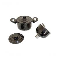 Cuscuzeira Individual De Aluminio Preta Pig 800ml Docesar - 2