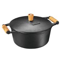 Panela Redonda Caçarola De Ferro Fundido 4,5 Litros - 1