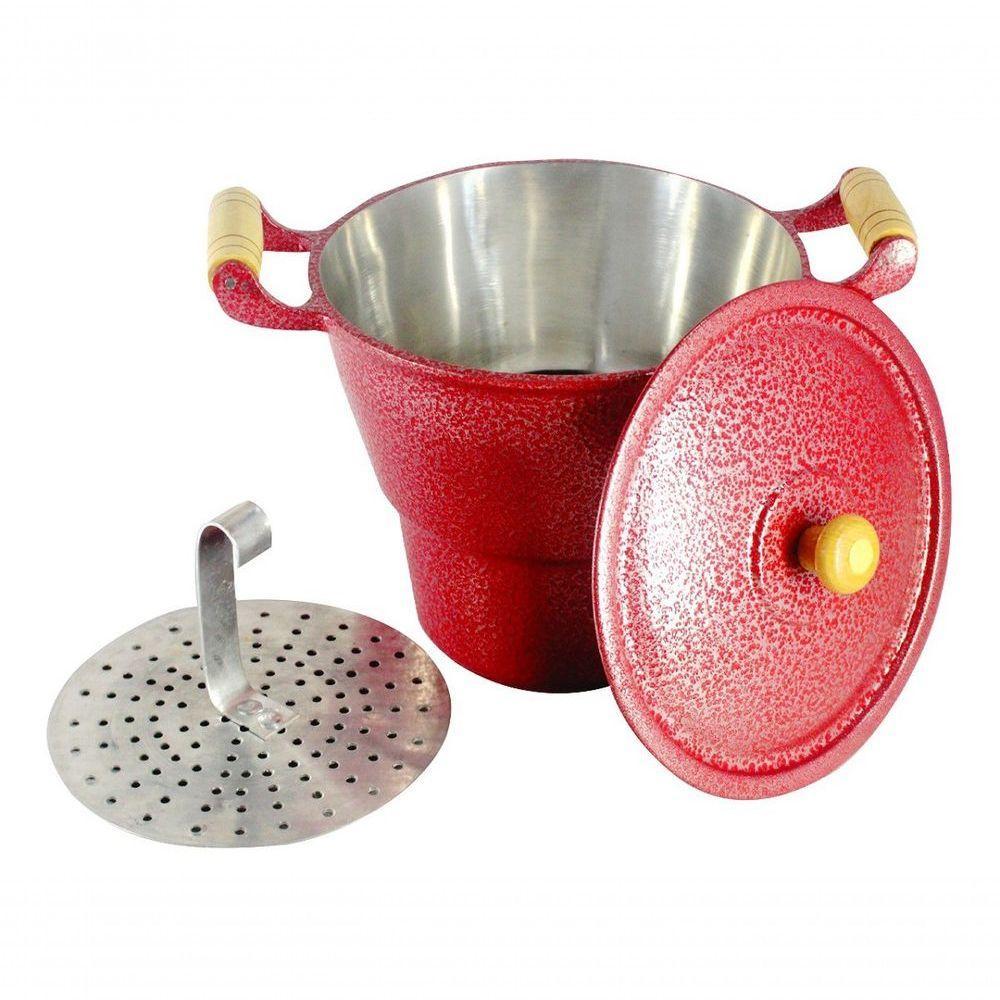 Cuscuzeiro Panela Alumínio Gigante N20 Vermelho - 1