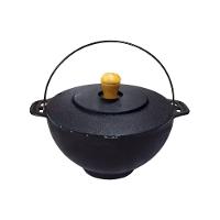 Panela Polenteira De Ferro Fundido Com Tampa Ferro 26Cm 5L - 1