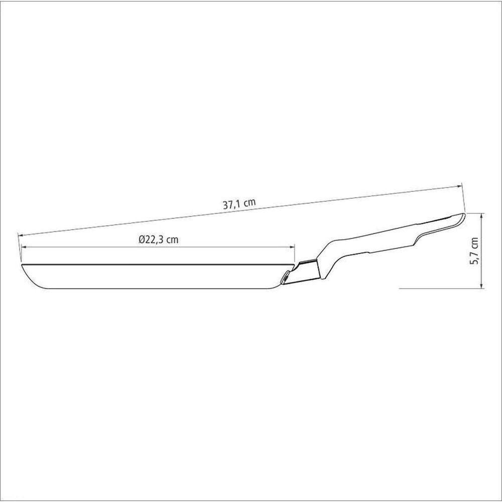 Panquequeira Loreto Em Alumínio Com Revestimento Interno Antiaderente Starflon T1 E Cabo - 2
