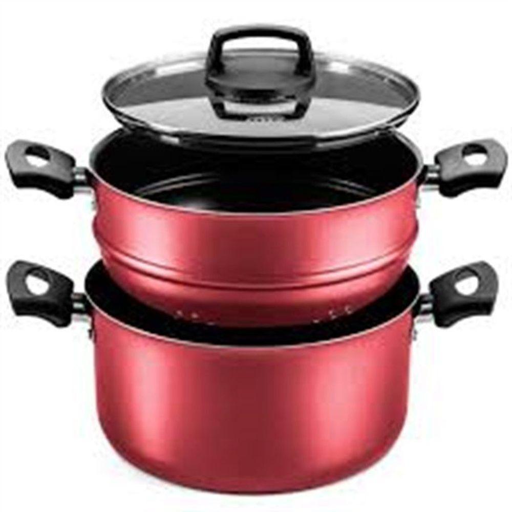 Cozivapor Antiaderente Com Tampa De Vidro Cereja Mta 8962 - 8