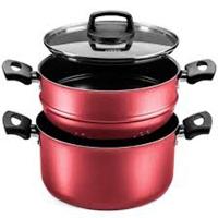 Cozivapor Antiaderente Com Tampa De Vidro Cereja Mta 8962 - 5