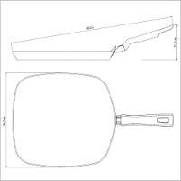 Bistequeira Lisa Tramontina Loreto 26cm 1,3l Alumínio Antiaderente Starflon Grafite Tramontina - 5