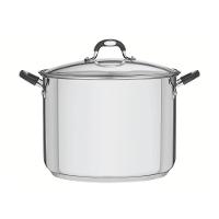 Caldeirão Astro Silicone Em Aço Inox Fundo Triplo Tampa De Vidro 30 Cm 15,2 L - Tramontina 62125300 - 1