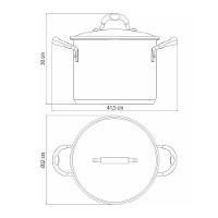 Caldeirão Astro Silicone Em Aço Inox Fundo Triplo Tampa De Vidro 30 Cm 15,2 L - Tramontina 62125300 - 7