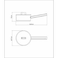 Panela Tramontina Brava Em Aço Inox Fundo Triplo Com Tampa Plana E Cabo 16 Cm 1,4 L Tramontina - 3