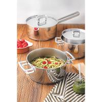 Panela Tramontina Brava Em Aço Inox Fundo Triplo Com Tampa Plana E Cabo 16 Cm 1,4 L Tramontina - 5