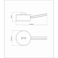 Panela Tramontina Brava Em Aço Inox Fundo Triplo Com Tampa Plana E Cabo 16 Cm 1,4 L Tramontina - 8