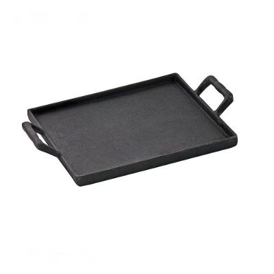Bifeteira Chapa Lisa E Alças Em Ferro Fundido 26X26 Cm