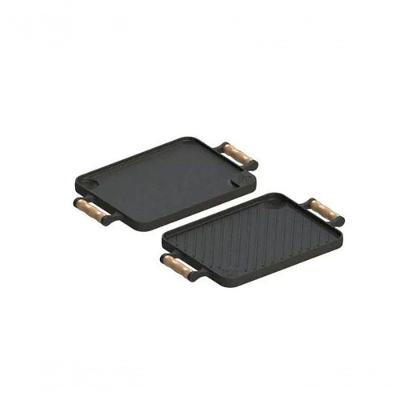 Bifeteira Chapa Dupla Face Em Ferro Fundido 23X28 Cm