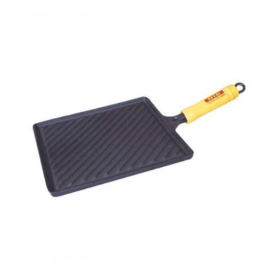 Bifeteira Ferro Fundido Quadrada Frisada - Medidas 22X22Cm