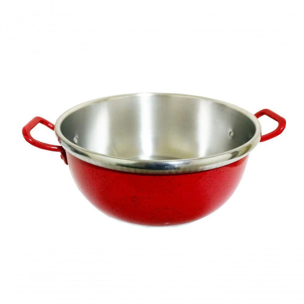 Panela Avulsa Caldeirão 5.3l Tampa De Vidro Vermelho Pig - 2