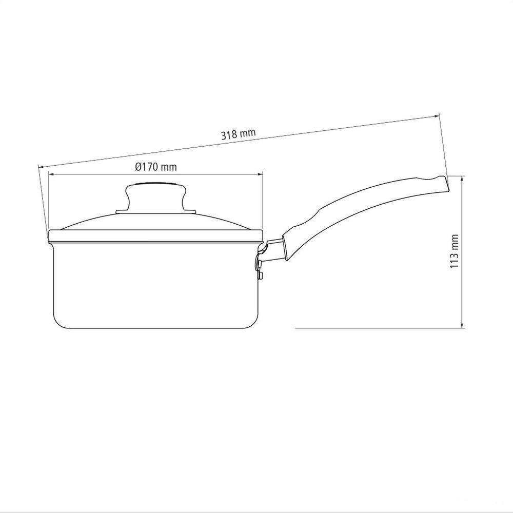Panela Turim Em Alumínio Com Revestimento Interno E Externo Em Antiaderente Starflon Max - 5