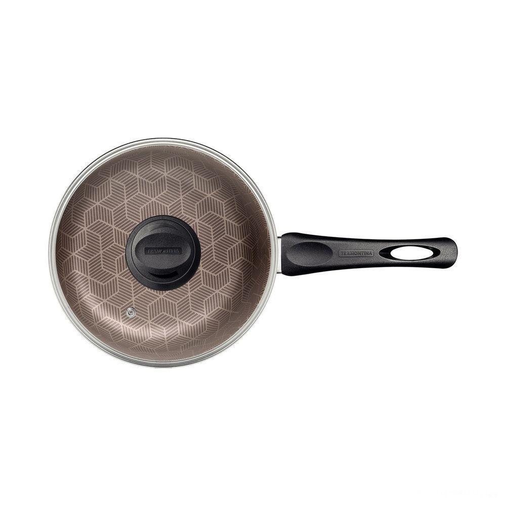 Panela Tramontina Paris Antiaderente Starflon Max Vermelho Com Tampa De Vidro 16 Cm 1,5 L Tramontina - 3