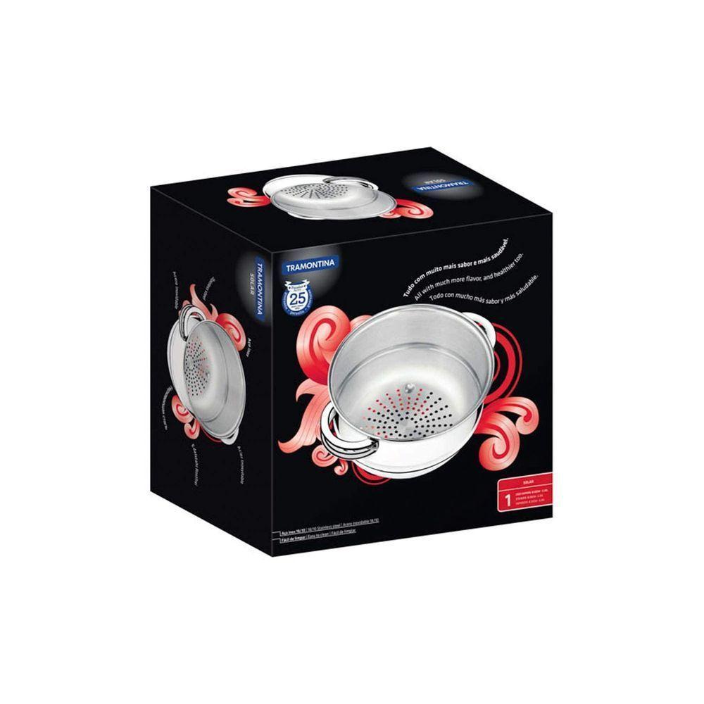 Cozi-vapore Tramontina Solar Em Aço Inox Com Alças 24 Cm 5,6 L Tramontina - 12