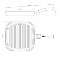 Bistequeira Tramontina Paris 28cm 2,3l Em Alumínio Com Antiaderente Starflon Max Preto Tramontina - 3
