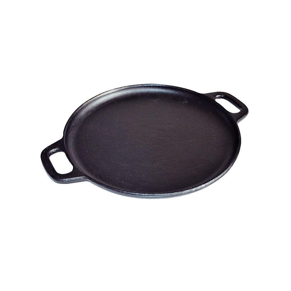 Bifeteira De Ferro Fundido Lisa Redonda Alça Ferro 30Cm - 1