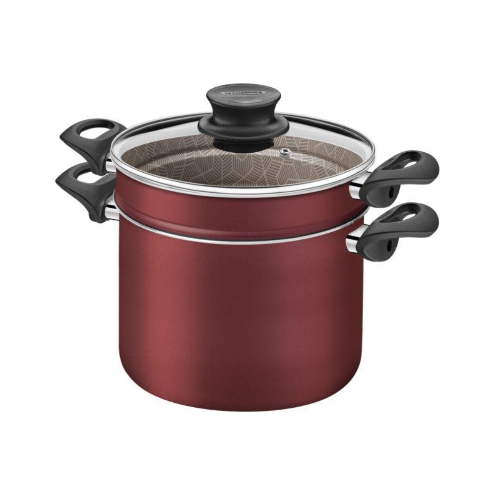 Cozi-vapore Paris 22 Cm 5,7 L Em Alumínio Com Revestimento Antiaderente Starflon Max Vermelho Tramontina 28538/722 - 7