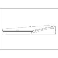 Panquequeira Profissional Alumínio Acabamento Lixado Revestimento Antiaderente Starflon 22 Cm 0,6 L - 5