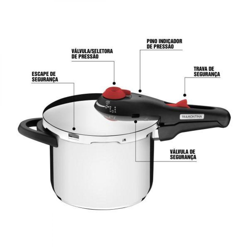 Panela de Pressão Solar Inox Fundo Triplo - 4