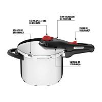 Panela de Pressão Solar Inox Fundo Triplo