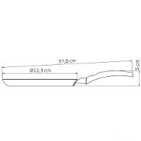 Panquequeira Tramontina Turim Antiaderente Starflon Max Vermelho 22 Cm 0,6 L Tramontina - 4