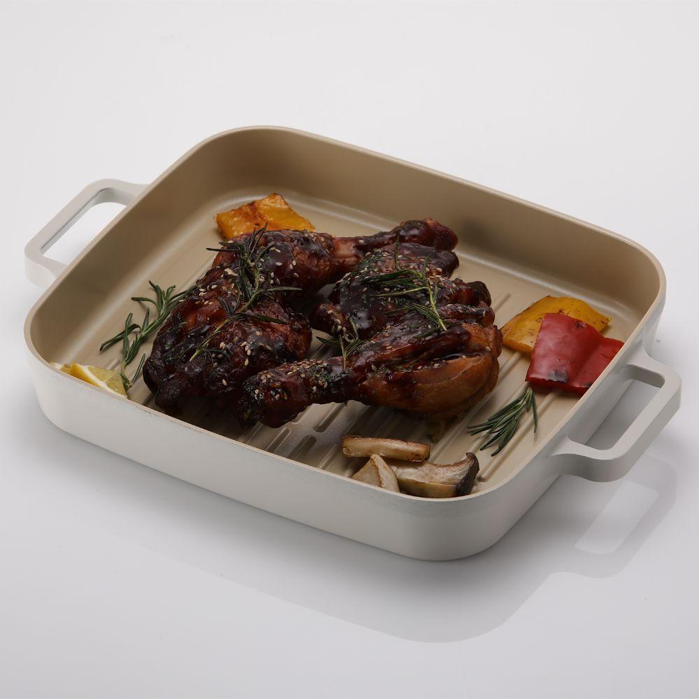 Frigideira Grill 28cm/1,6l Indução Neoflam Pérola, Com Alumínio Injetado Com Revestimento Cerâmico - 4