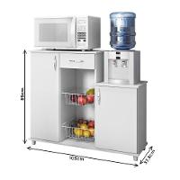 Balcão Fruteira 103cm 2p 1g Notável Diva New Branco - 2