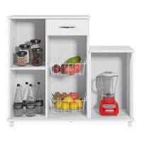 Balcão Fruteira 103cm 2p 1g Notável Diva New Branco - 3