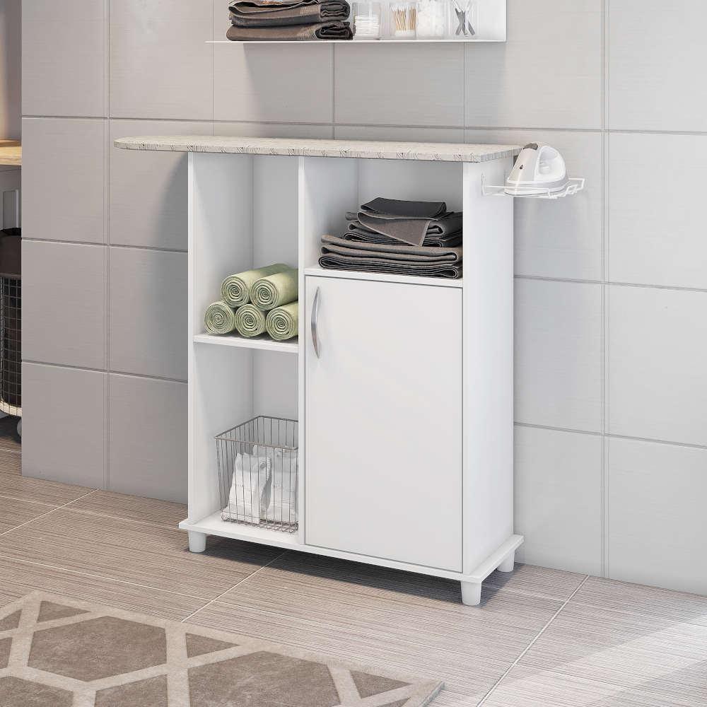 Balcão Tábua De Passar 105cm 1p Notável Florence Branco - 1