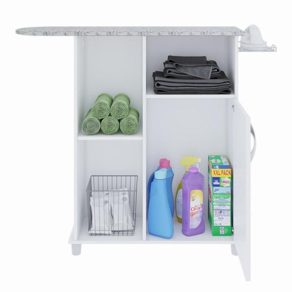 Balcão Tábua De Passar 105cm 1p Notável Florence Branco - 4