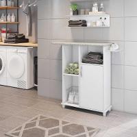 Balcão Tábua De Passar 105cm 1p Notável Florence Branco - 2