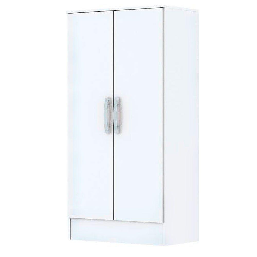 Armário Multiuso Henn 2 Portas 4 Prateleiras B14 Branco - 1