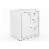 Armário 03 Gavetas E 01 Porta Para Home Office Me4111 Branco - Tecno Mobili - 1