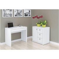 Armário 03 Gavetas E 01 Porta Para Home Office Me4111 Branco - Tecno Mobili - 3