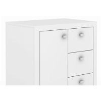 Armário 03 Gavetas E 01 Porta Para Home Office Me4111 Branco - Tecno Mobili - 4