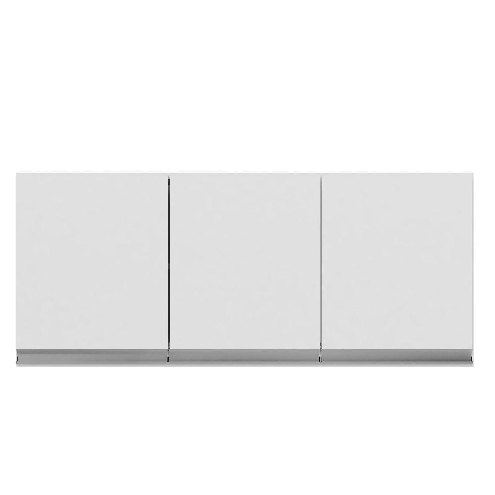 Armário Aéreo De Cozinha 3 Portas 120Cm Andréia Branco - Ajl Móveis - 4