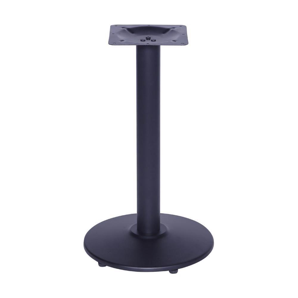 Mesa Zeta Em Ferro Preto 72,50 Cm (altura) Com Disco Redondo - 1