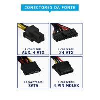 Gabinete Micro Atx Evus Ev-G12P Com Fonte 200W - 2