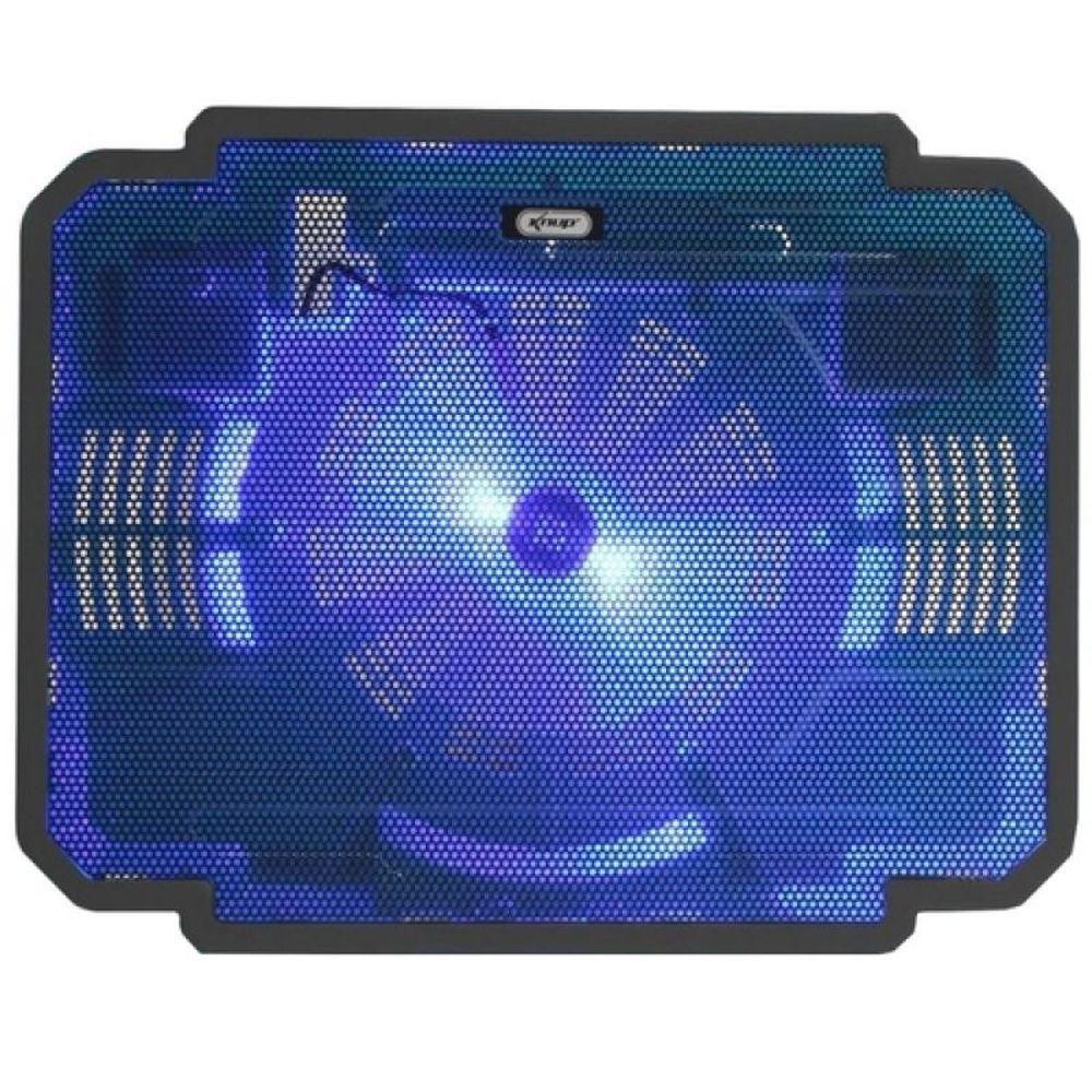 Base Suporte Com Cooler Led Para Notebook Até 17 Iluminado Kp-9012 Preto - 2