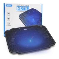 Base Suporte Com Cooler Led Para Notebook Até 17 Iluminado Kp-9012 Preto - 1