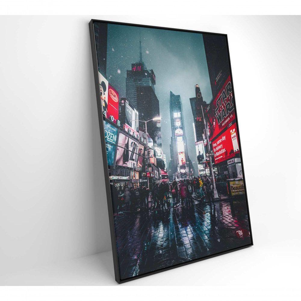 Quadro Times Square 120x80 Cm Vidro Impresso - 4