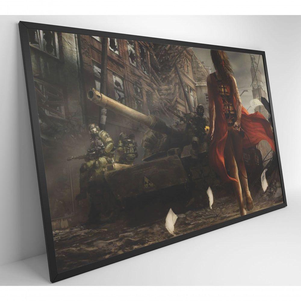 Quadro Jogo Battlefield 60x40 Cm Tecido Canvas - 5