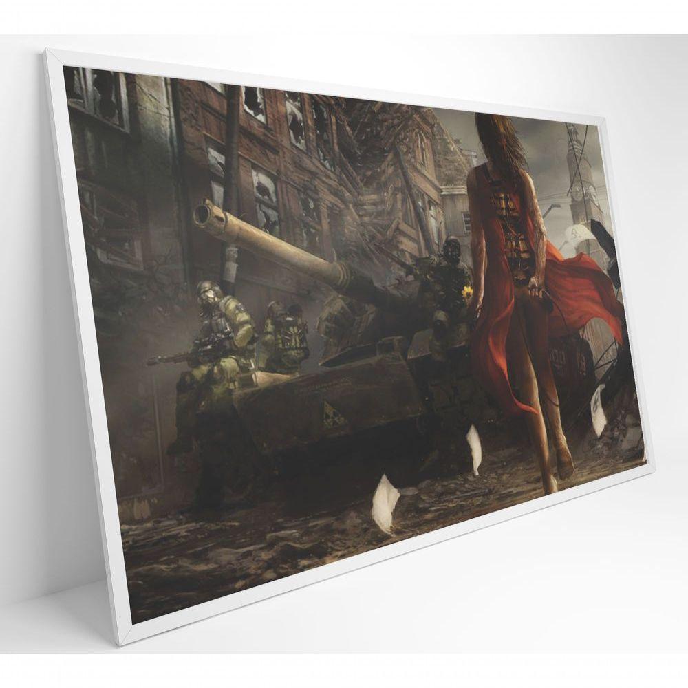Quadro Jogo Battlefield 60x40 Cm Tecido Canvas - 8