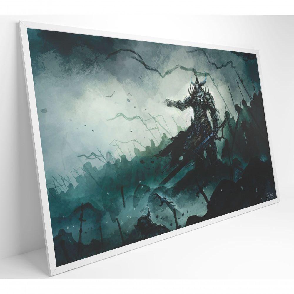 Quadro Jogo Warcraft 120x80 Cm Tecido Canvas - 8