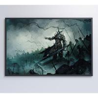 Quadro Jogo Warcraft 120x80 Cm Tecido Canvas - 3