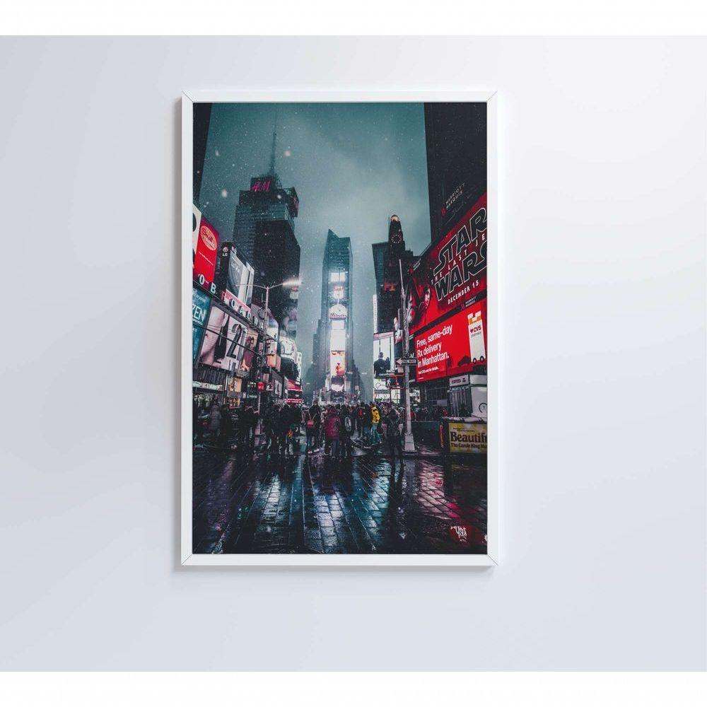 Quadro Times Square 60x40 Cm Tecido Canvas - 6