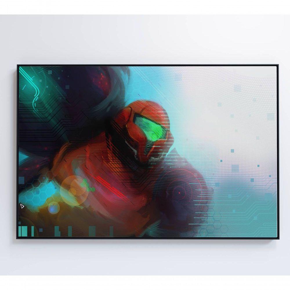 Quadro Jogo Super Metroid 90x60 Cm Tecido Canvas - 2